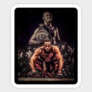 Jon 'Bones' Jones The GOAT Sticker